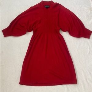 Connected Red Knit Dress Size M